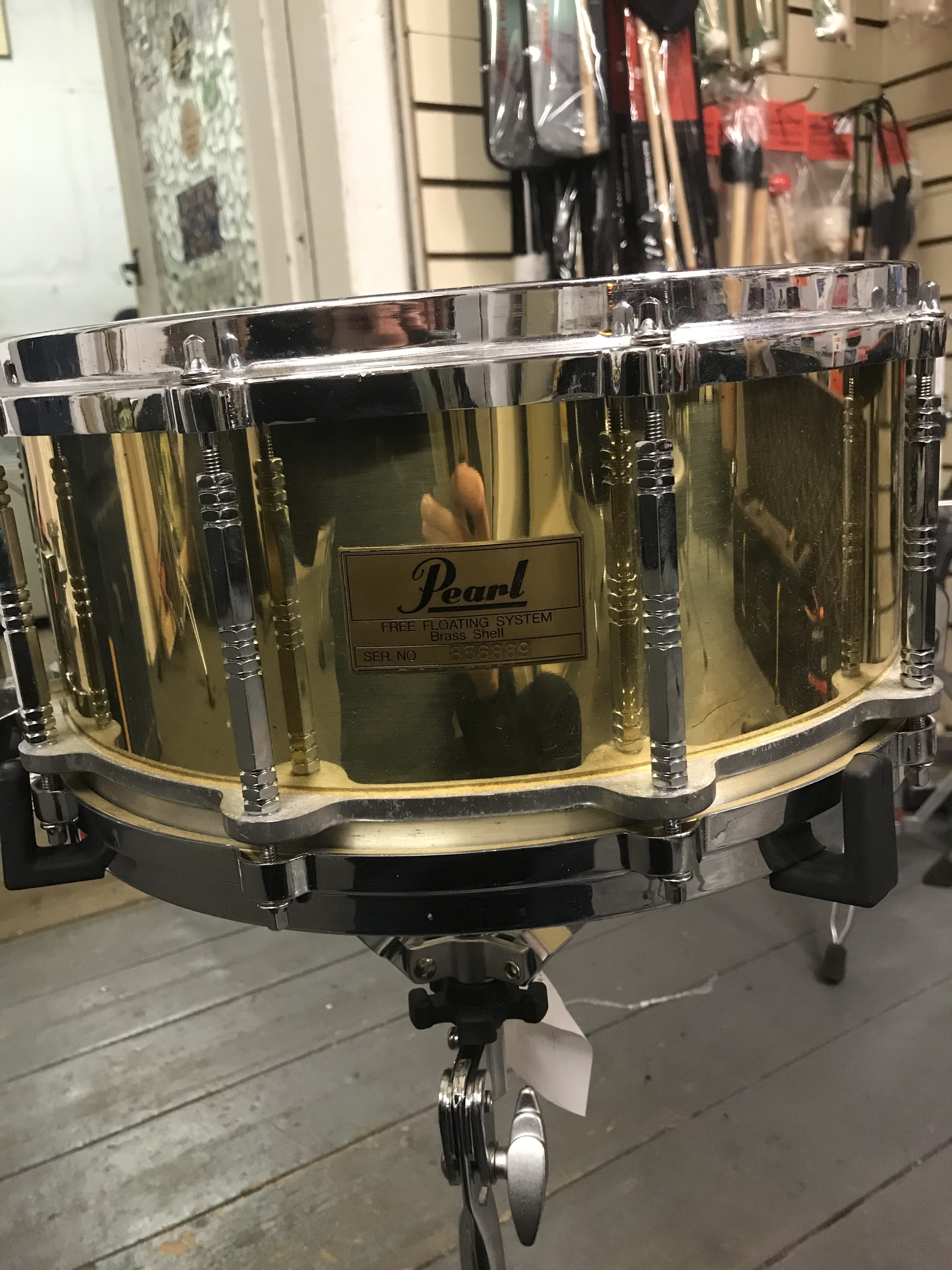 Pearl Free Floating Brass, Brass Snare