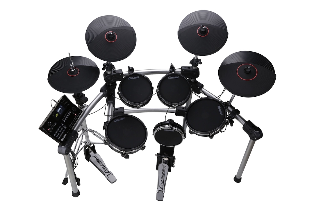 Carlsbro-CSD600-electronic-drumkit-drum-set-above-view