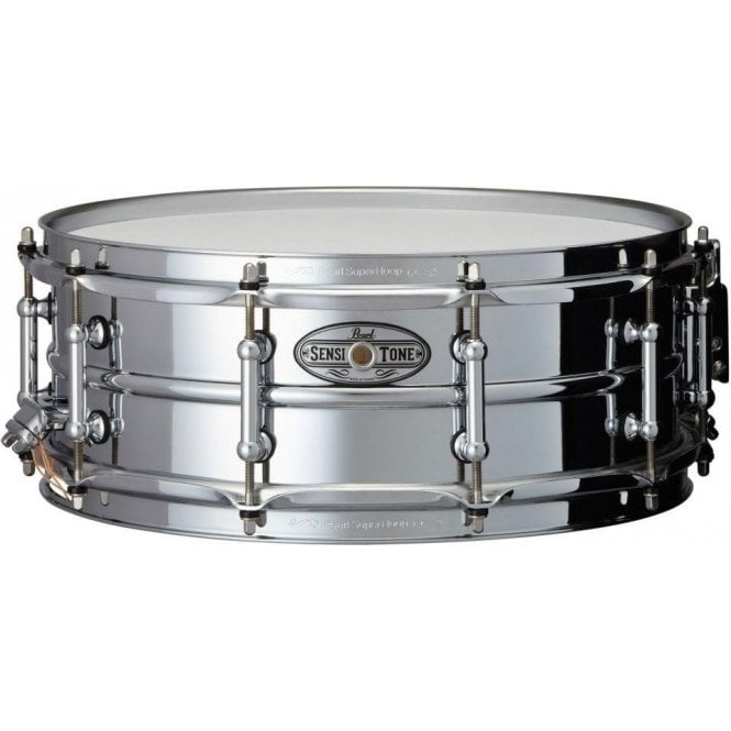 pearl-sensitone-elite-steel-14×5-snare-drum-sta1450s
